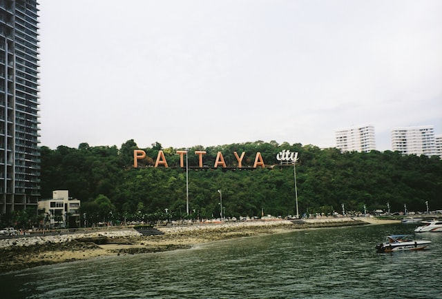 The Pattaya hill sign in Pattaya city, Bangkok