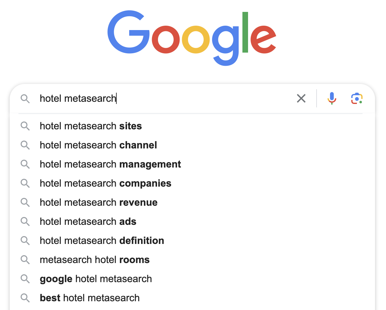 Google search results